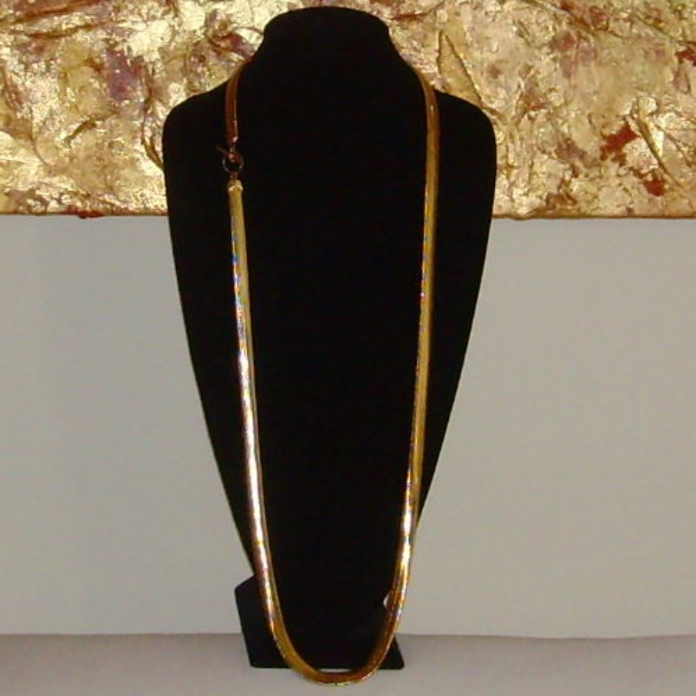 Anne Klein Gold-Tone Serpentine Chain Necklace - Picture 8 of 14